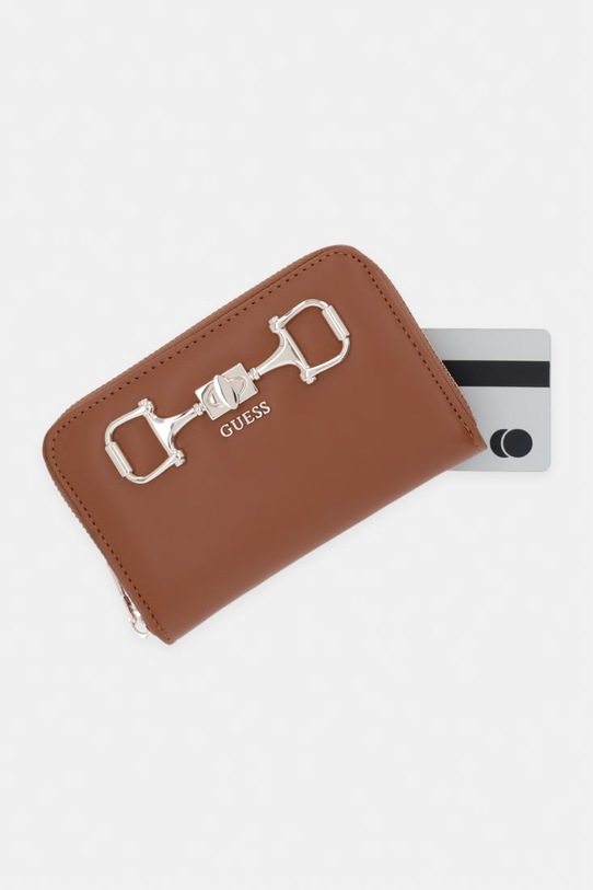 Guess dámska peňaženka z imitácie kože JANIE hnedá SWVG99.10140