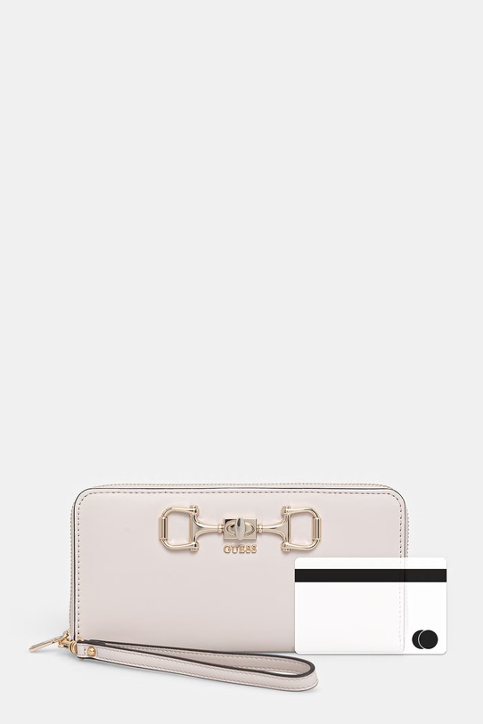 Guess portfel damski z imitacji skóry JANIE SWVG99.10146 beżowy