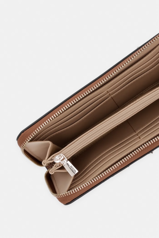 Аксесоари Guess портфейл дамски от имитация на кожа JANIE SWVG99.10146 кафяв