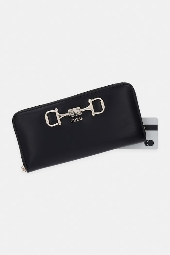 Guess novčanik za žene od imitacije kože JANIE crna SWVG99.10146