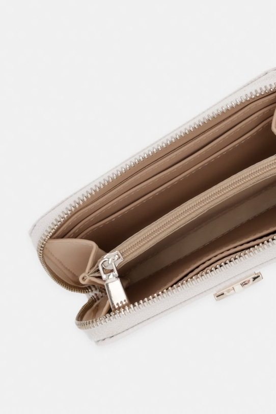 Doplnky Guess peňaženka dámska z imitácie kože PATSIE SWZG99.19140 biela