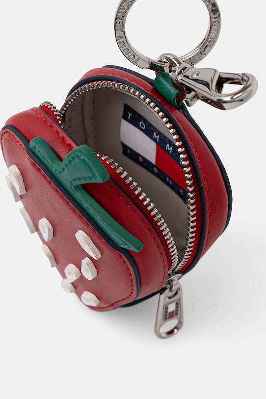 Akcesoria Tommy Jeans portfel damski z imitacji skóry AW0AW18599 czerwony