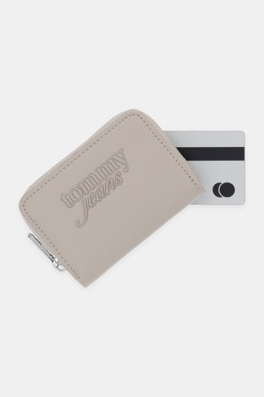 Tommy Jeans portfel damski beżowy AW0AW18445