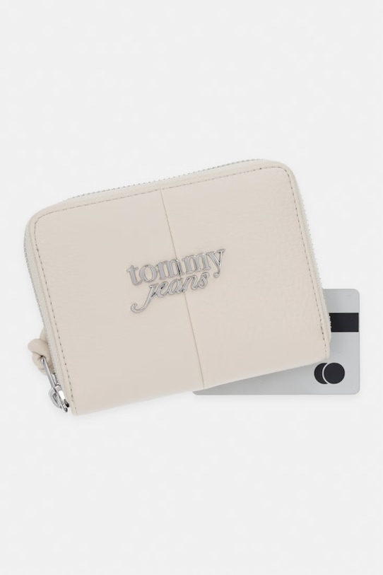 Tommy Jeans portfel damski beżowy AW0AW18446