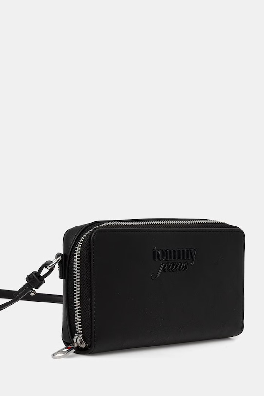 Tommy Jeans portfel damski AW0AW18447 czarny SS26