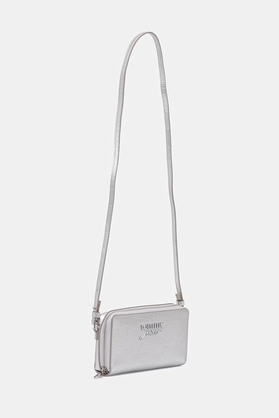 Tommy Jeans portfel damski AW0AW18854 srebrny SS26