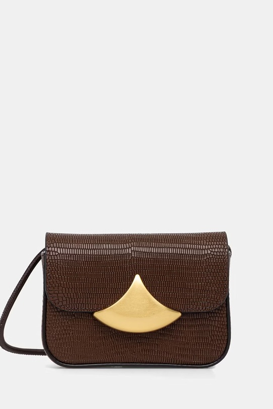 Sessun torebka skórzana skóra licowa brązowy 25103002