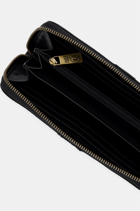 Akcesoria Just Cavalli portfel damski z imitacji skóry 80RA5PA1.ZSA89 czarny