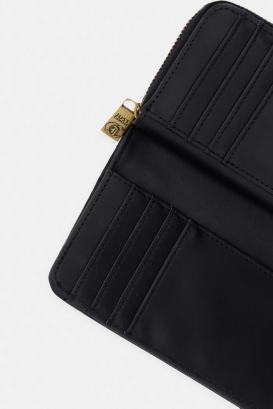 Akcesoria Just Cavalli portfel damski z imitacji skóry 80RA5PA4.ZSA89 czarny