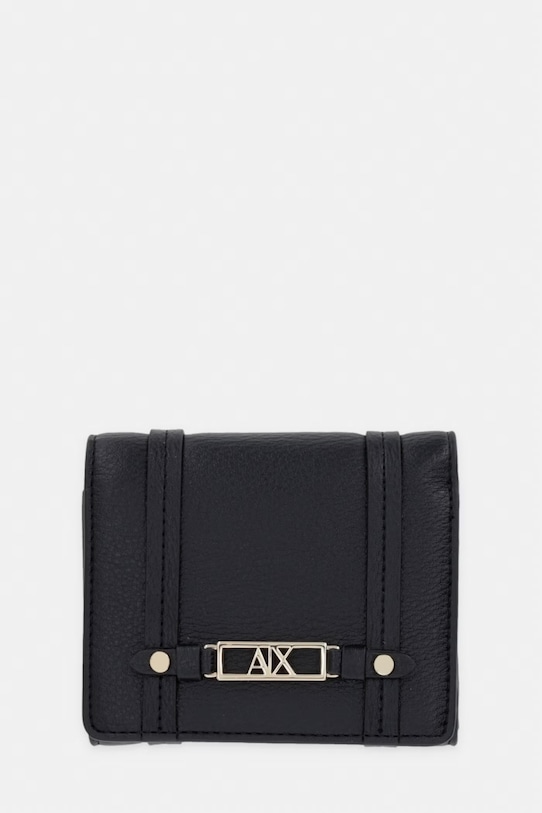Armani Exchange дамски портфейл от имитация на кожа черен XW002613.AF15632