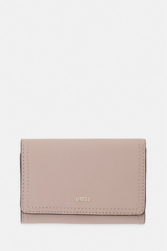 BOSS portafoglio da donna in pelle Lenah Flap SM Wallet rosa 50563423