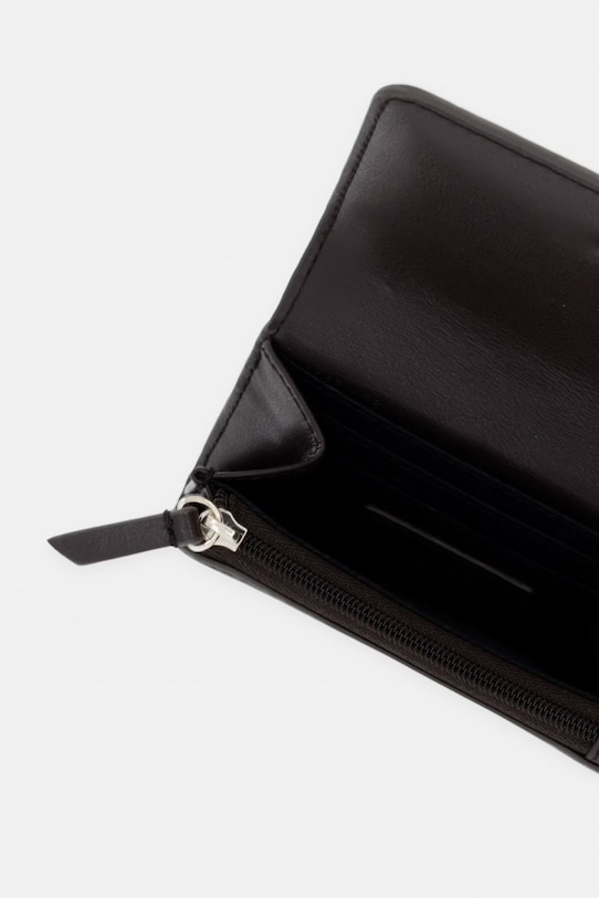 Accesorii BOSS portofel de damă din piele NUMAH Flap Cardholde 50564186 maro