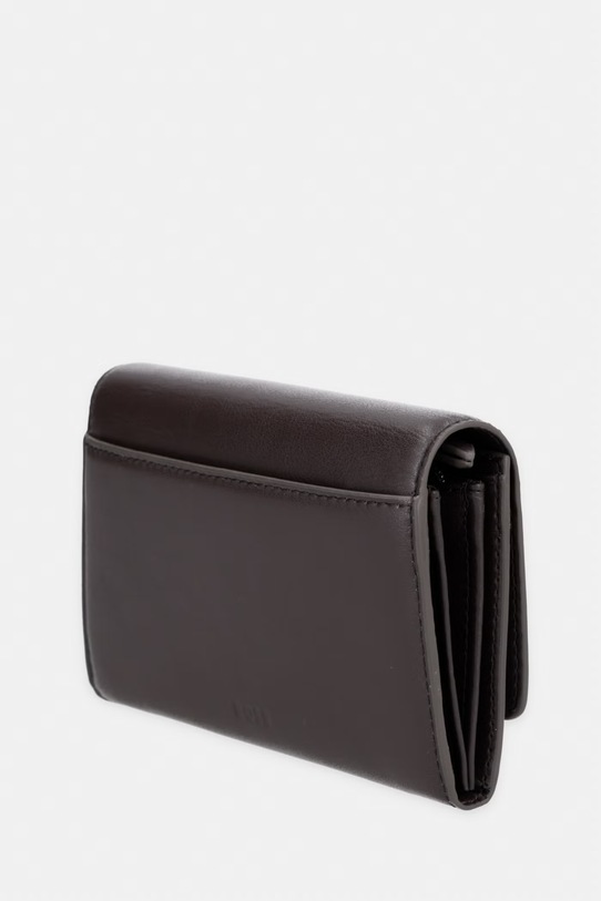 BOSS portafoglio da donna in pelle NUMAH SM Continental 50564194 marrone SS26