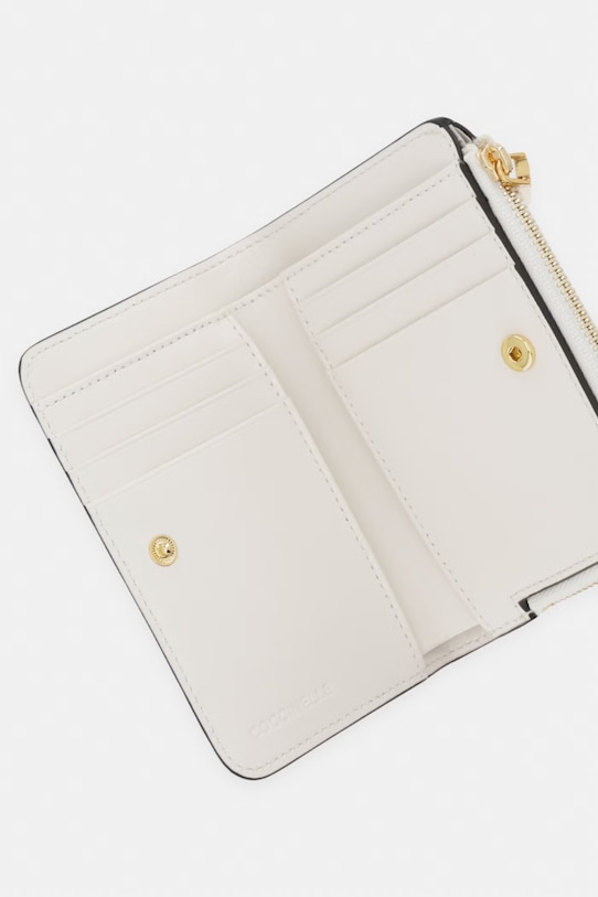 Akcesoria Coccinelle portfel damski skórzany E2.U4G.11.D1.01 beżowy