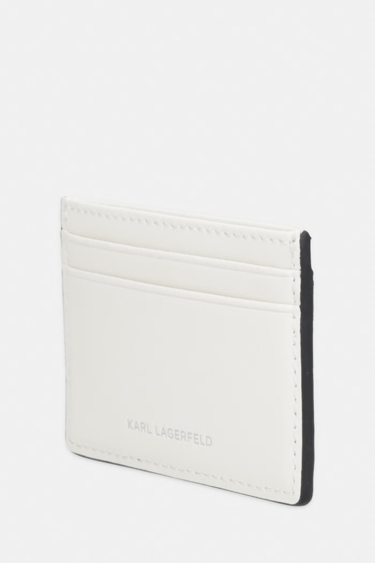 Karl Lagerfeld etui na karty damskie skórzane IKON B2W32059 beżowy SS26