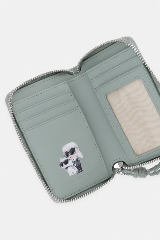 Akcesoria Karl Lagerfeld portfel damski IKON B2W32035 zielony