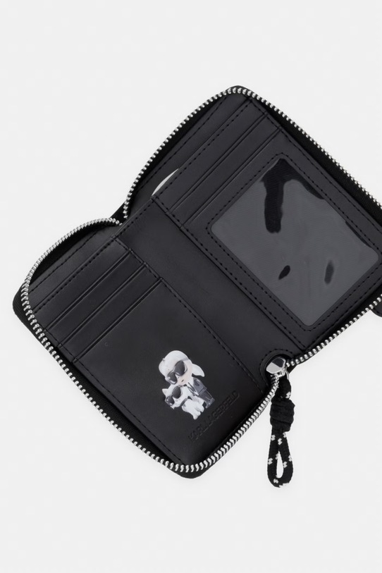Akcesoria Karl Lagerfeld portfel damski IKON B2W32035 czarny