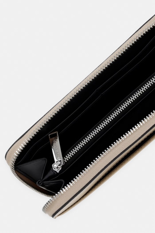 Akcesoria Karl Lagerfeld portfel damski skórzany K/AUTOGRAPH B2W32006 beżowy