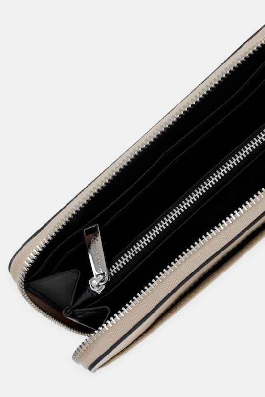 Akcesoria Karl Lagerfeld portfel damski skórzany K/AUTOGRAPH B2W32006 beżowy