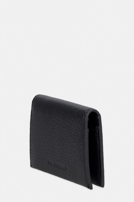 Karl Lagerfeld etui na karty damskie skórzane K/AUTOGRAPH B2W32064 czarny SS26