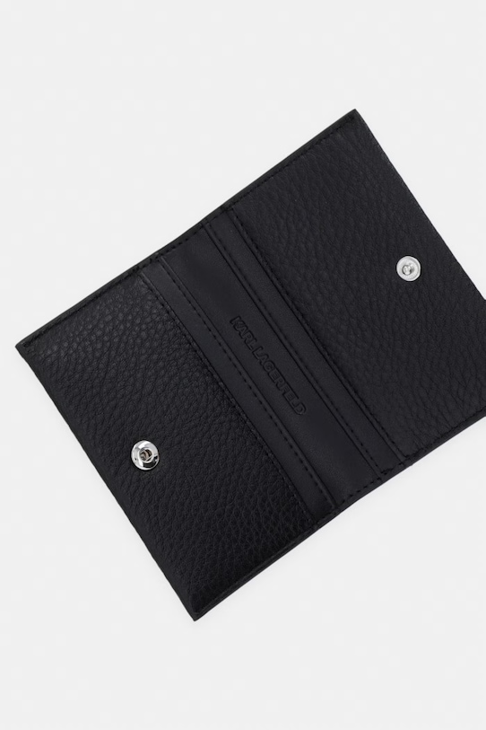 Akcesoria Karl Lagerfeld etui na karty damskie skórzane K/AUTOGRAPH B2W32064 czarny