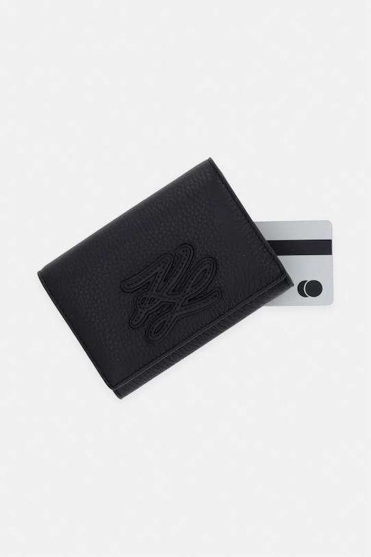 Karl Lagerfeld portfel damski K/AUTOGRAPH czarny B2W32065