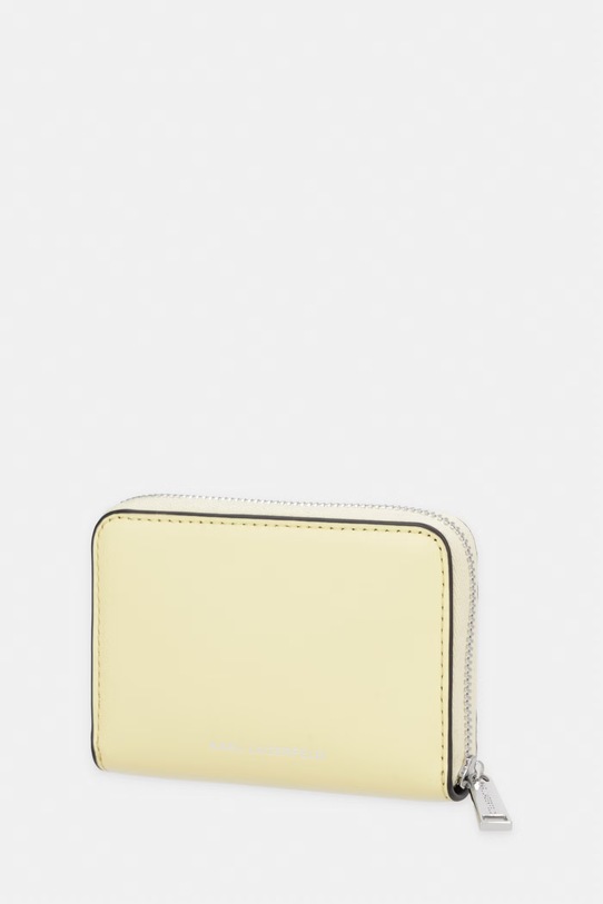 Karl Lagerfeld portfel damski skórzany K/AUTOGRAPH B2W32005 żółty SS26
