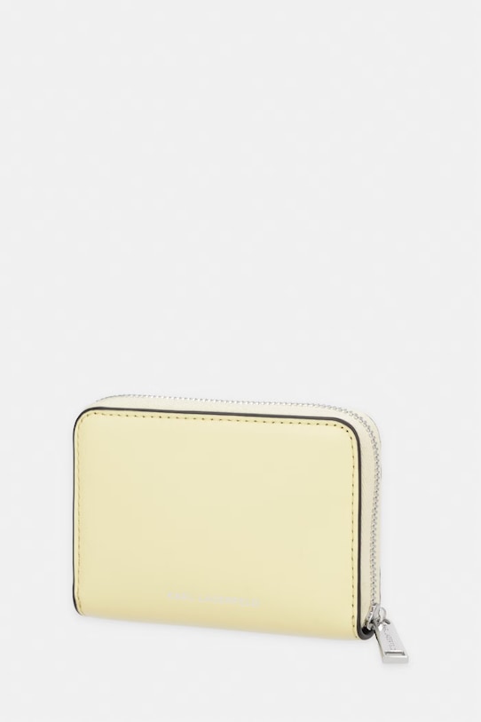 Karl Lagerfeld portfel damski skórzany K/AUTOGRAPH B2W32005 żółty SS26