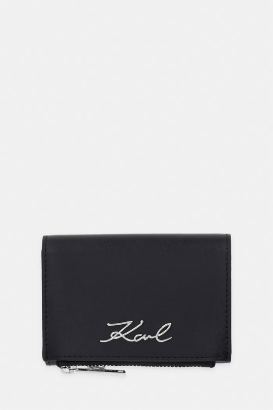 Karl Lagerfeld portfel damski skórzany K/SIGNATURE czarny B2W32013