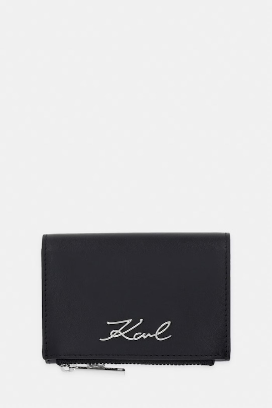Karl Lagerfeld portfel damski skórzany K/SIGNATURE czarny B2W32013
