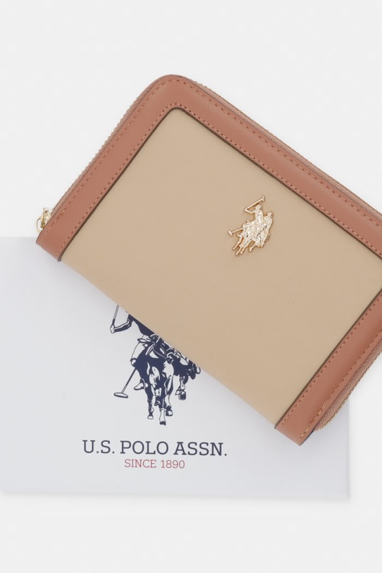 U.S. Polo Assn. portfel damski HOUSTON WEUHU6385WZC beżowy