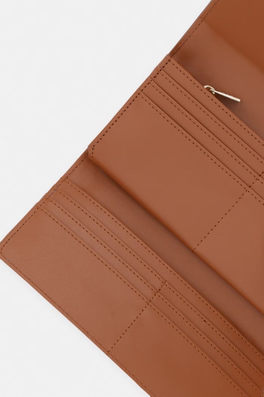 Akcesoria U.S. Polo Assn. portfel damski z imitacji skóry CHAMPANY WEUX19052WVP brązowy