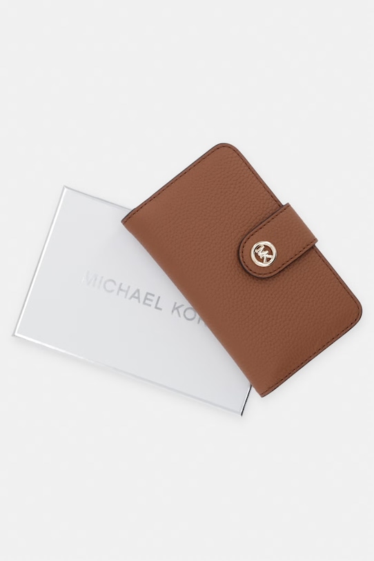 MICHAEL Michael Kors portfel skórzany 32S6G17F8L brązowy