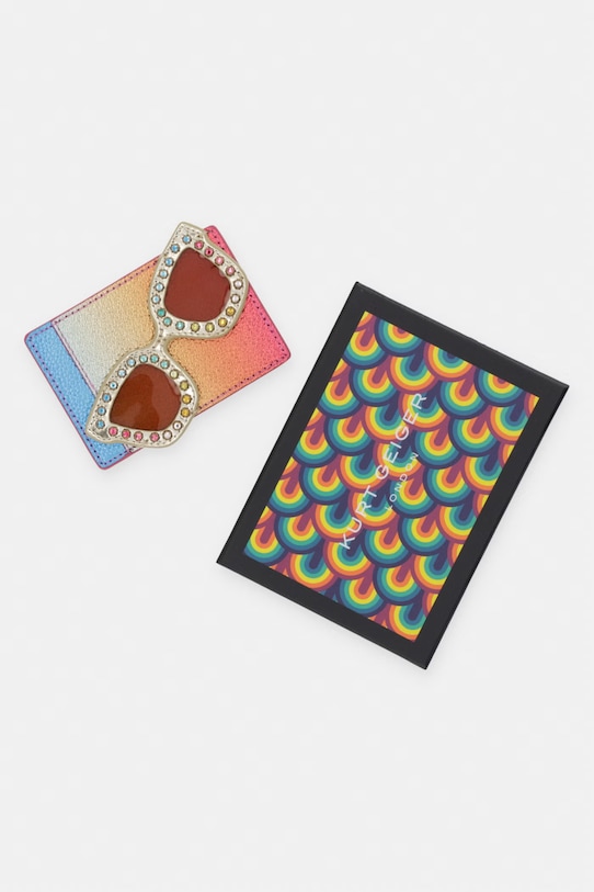 Kurt Geiger London etui na karty damskie skórzane multicolor 5605899019