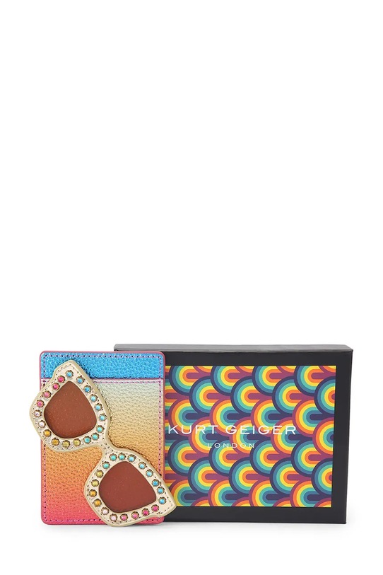 Kurt Geiger London puzdro na karty dámske kožené 5605899019 viacfarebná