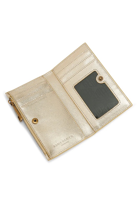 Kurt Geiger London portfel męski skórzany Shoreditch złoty 5053861109