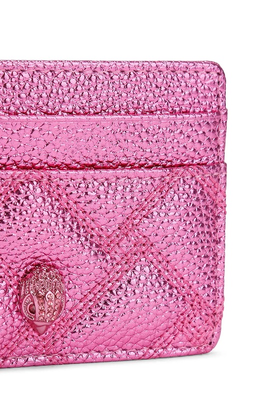 Kurt Geiger London etui na karty damskie skórzane Kensington różowy 1274398109