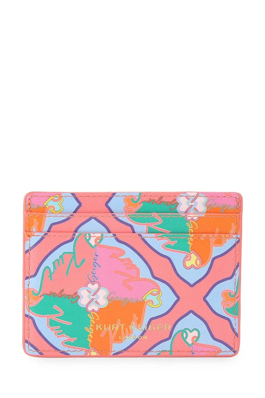Doplňky Kurt Geiger London pouzdro na karty dámské kožené 5600357119 vícebarevná