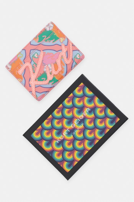 Kurt Geiger London etui na karty damskie skórzane multicolor 5600357119