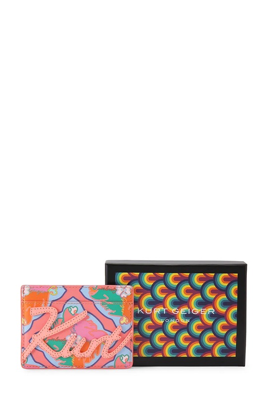 Kurt Geiger London pouzdro na karty dámské kožené 5600357119 vícebarevná