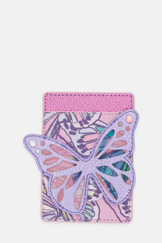 Kurt Geiger London etui na karty damskie skórzane różowy 5605295019