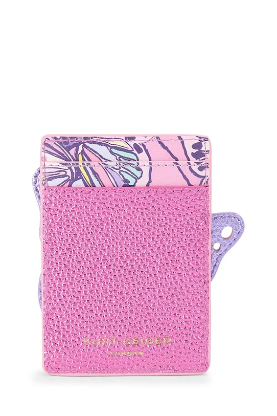 Dodaci Kurt Geiger London etui za kartice za žene kožni 5605295019 roza