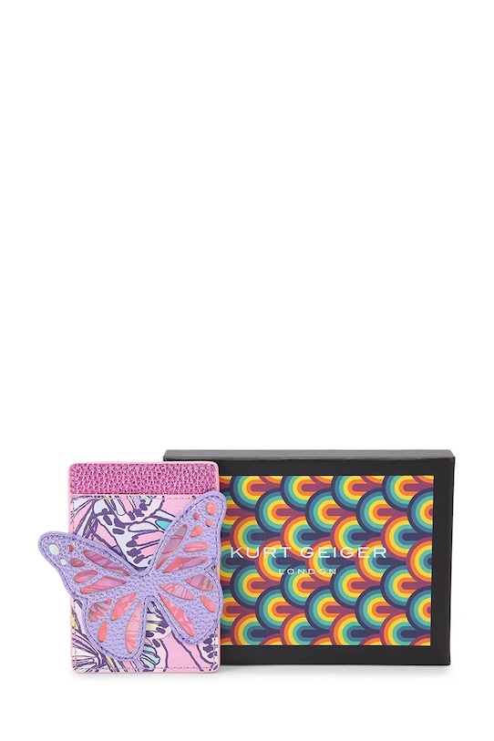 Kurt Geiger London etui za kartice za žene kožni 5605295019 roza