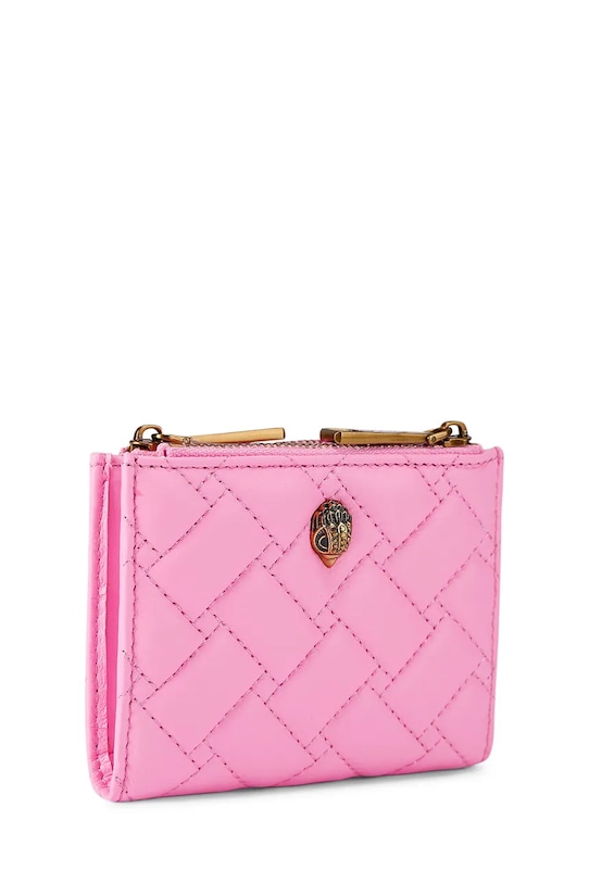 Akcesoria Kurt Geiger London etui na karty damskie skórzane Kensington 4198798109 różowy