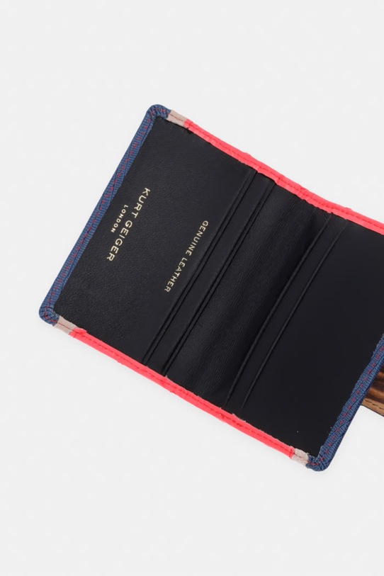 Akcesoria Kurt Geiger London etui na karty damskie skórzane Pimlico 5371236019 czerwony