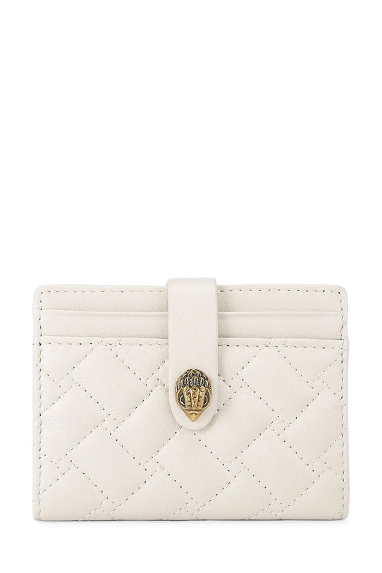 Kurt Geiger London Puzdro na karty dámske kožené Kensington béžová 5018441109