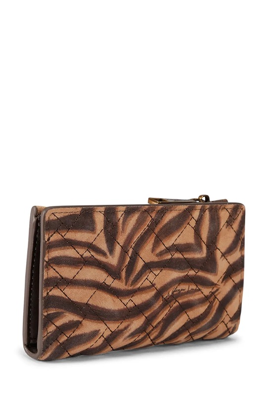 Akcesoria Kurt Geiger London portfel RFID damski zamszowy Pimlico 5375036209 brązowy