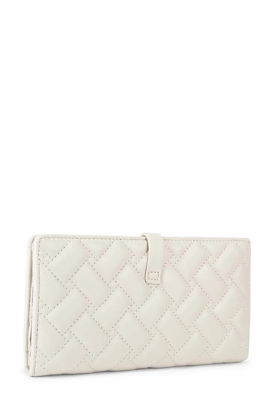 Akcesoria Kurt Geiger London portfel damski skórzany Kensington 5021841109 beżowy