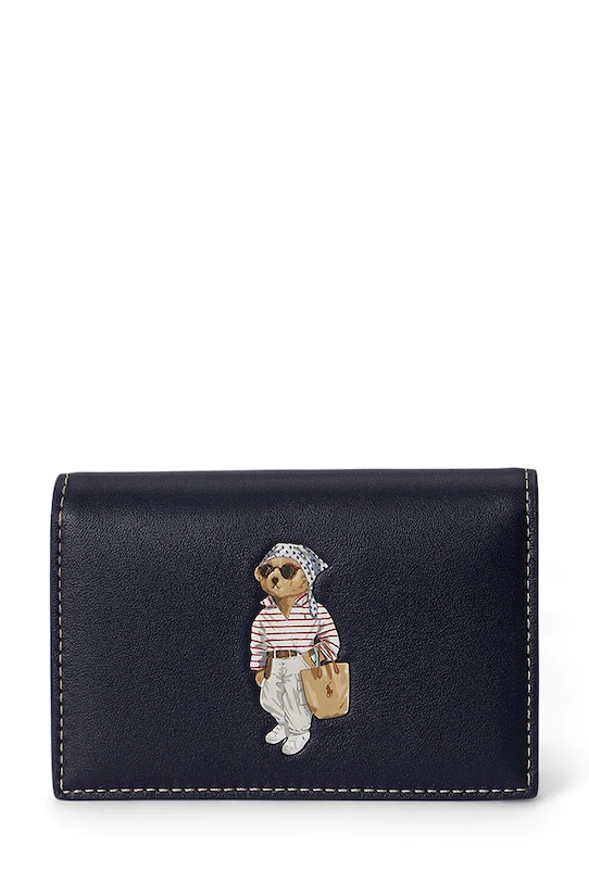 Polo Ralph Lauren portfel damski skórzany granatowy 427P10992