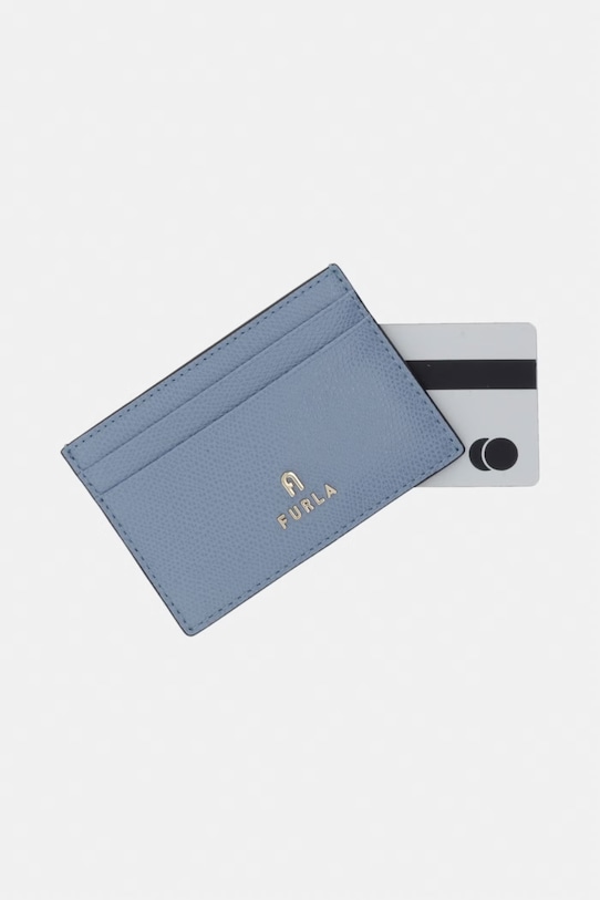 Akcesoria Furla etui na karty damskie skórzane Camelia WP00305.ARE000.2495S niebieski